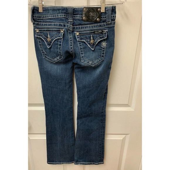 Miss Me Juniors Ladies 27 Jeans Boot Distressed JP4009-2R FS Benefits Charity - Picture 6 of 11